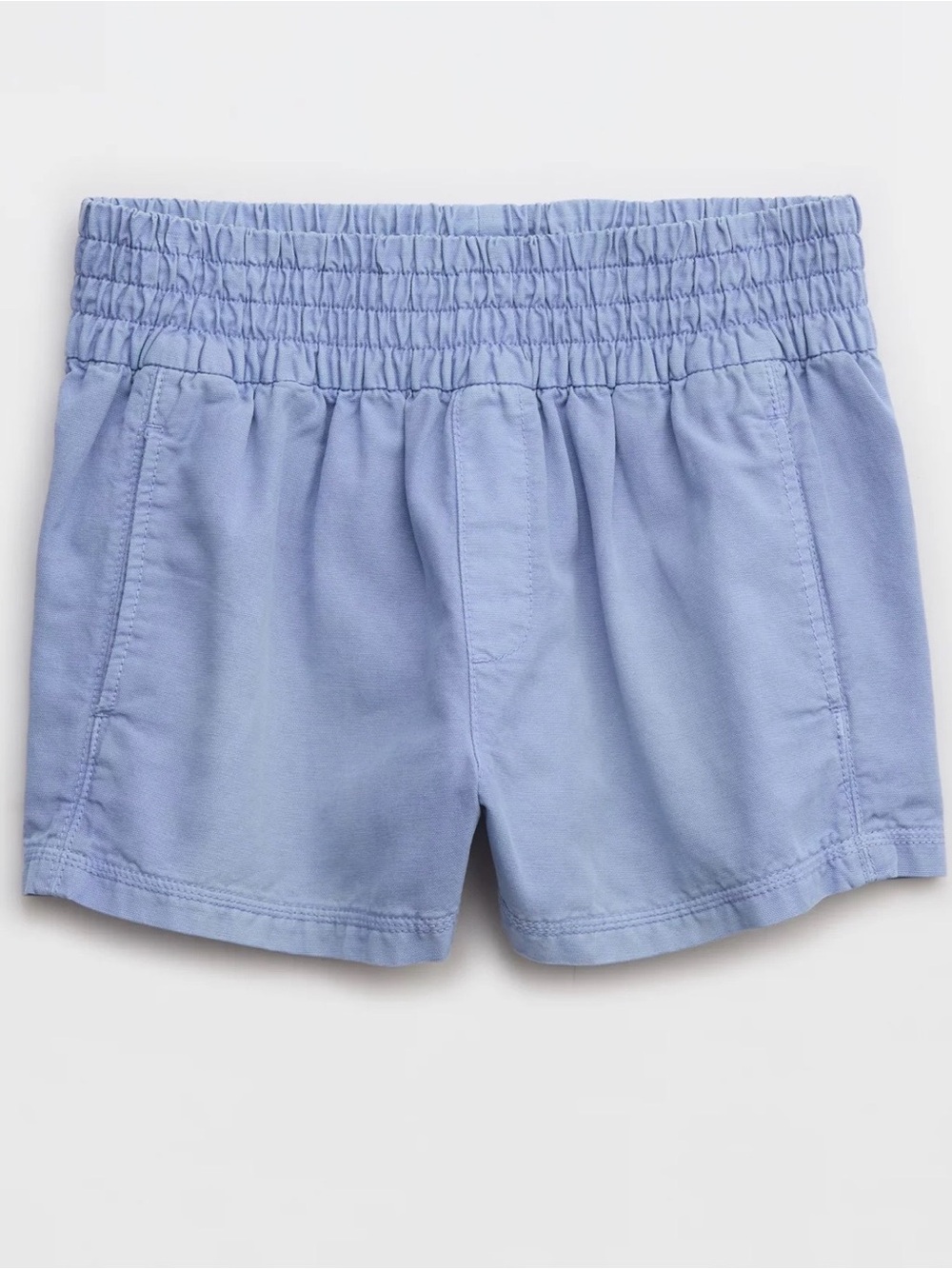 Aerie Blue Smocked Waist Pull-On Shorts